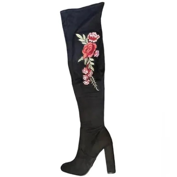 Steve Madden Mozee Embroidered Over-The-Knee Boots - NWOT - Picture 3 of 13